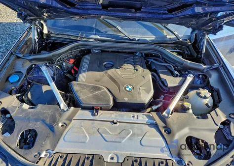 2022 BMW X3 xDrive30I z USA, uszkodzony, nr VIN 5UX53DP09N9J50135